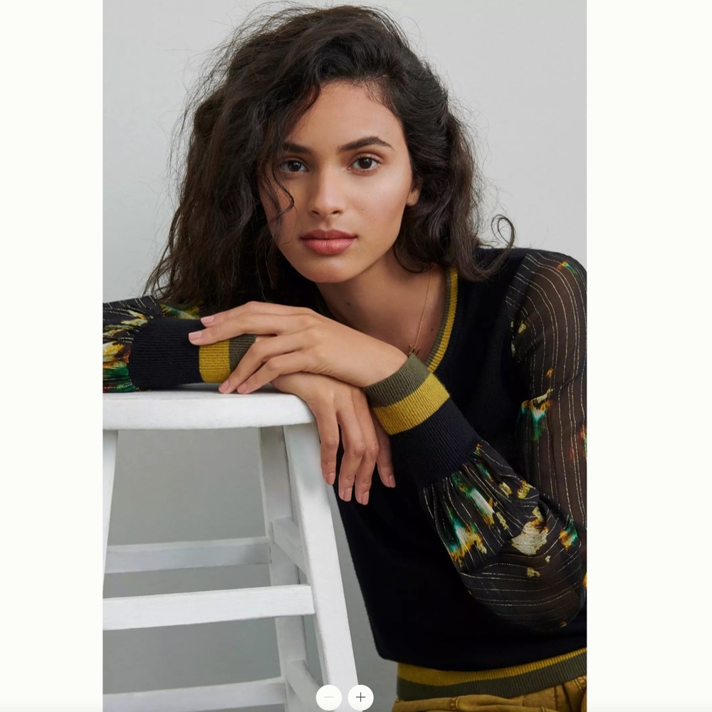 Anthropologie Nela Pullover Blank London Top